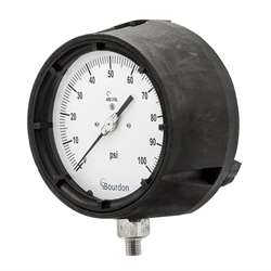 AH Polypropylene Case Pressure Gauge 4  Bourdon type